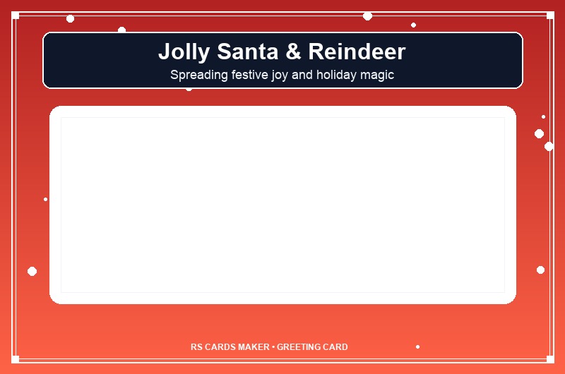 Jolly Santa & Reindeer